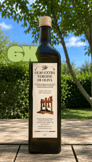 6 Bottiglie da 1 Lt - Olio Nuovo Blend 2025 Extravergine d'Oliva (€ 19 al Lt)