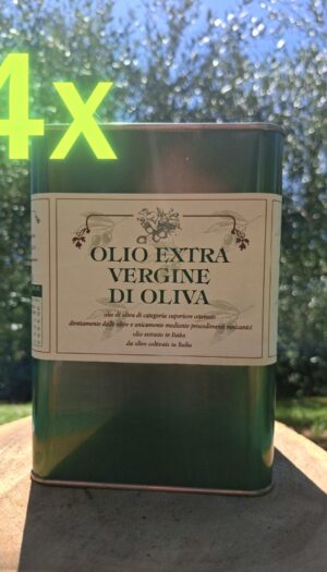 4 Lattine da 3 Lt - Olio Nuovo Blend 2025 Extravergine di Oliva (€16.6 al Lt)
